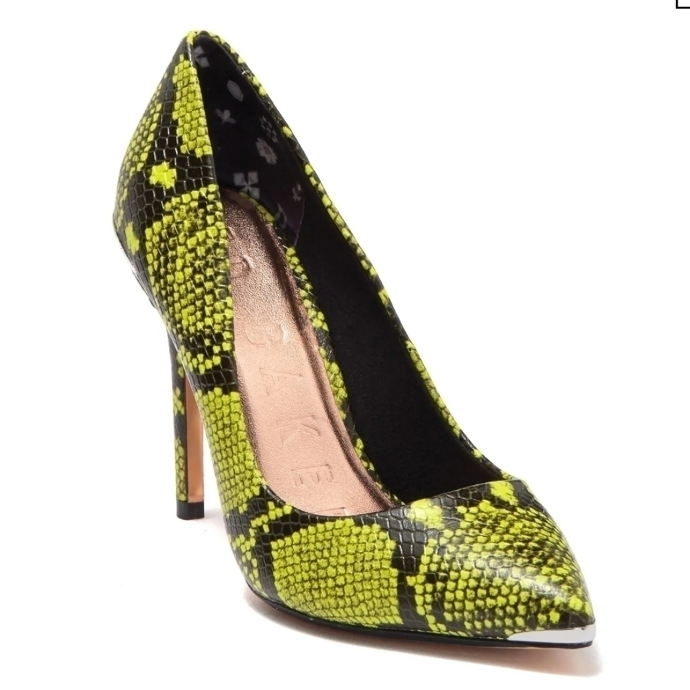 NEW TED BAKER LONDON Izbelos Snake Embossed Pump
